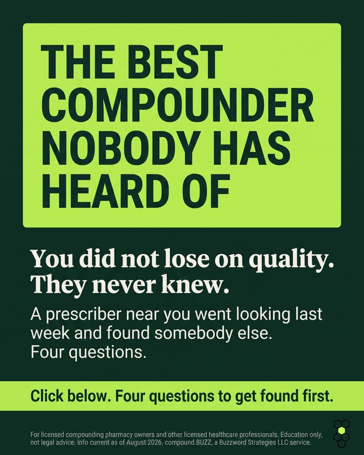 compound.BUZZ ad: THE BEST COMPOUNDER NOBODY HAS HEARD OF